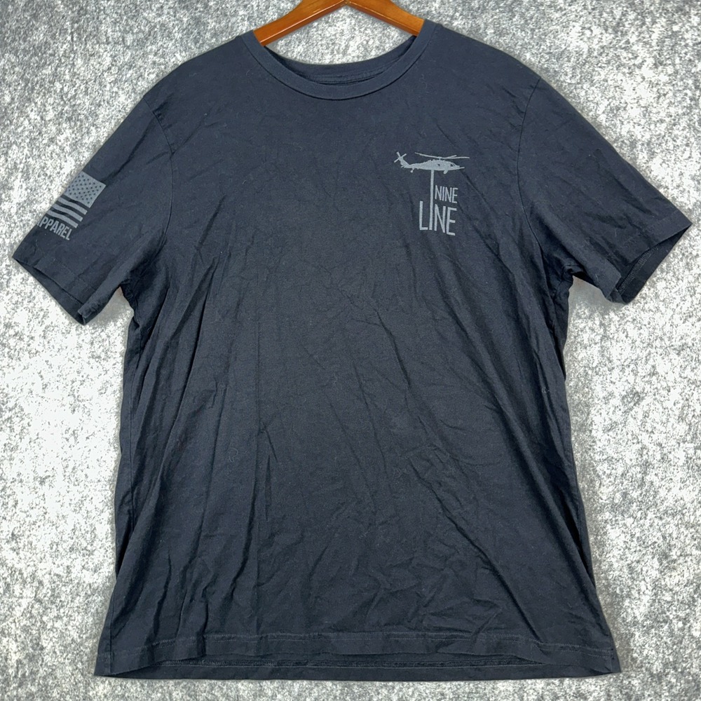 Nine Line Shirt Mens XL Black Short Sleeve Arlington National Cemetery Military
